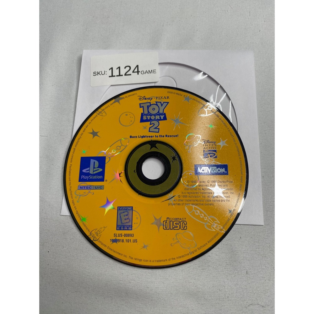 Toy Story 2 Buzz Lightyear to the Rescue Sony PlayStation 1 PS1
